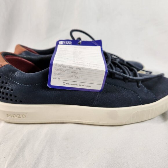 New SFC Mozo Women's MAVI Non-Slip Crew Leather Shoes Navy Blue M42168 US Size 7 - Picture 4 of 16